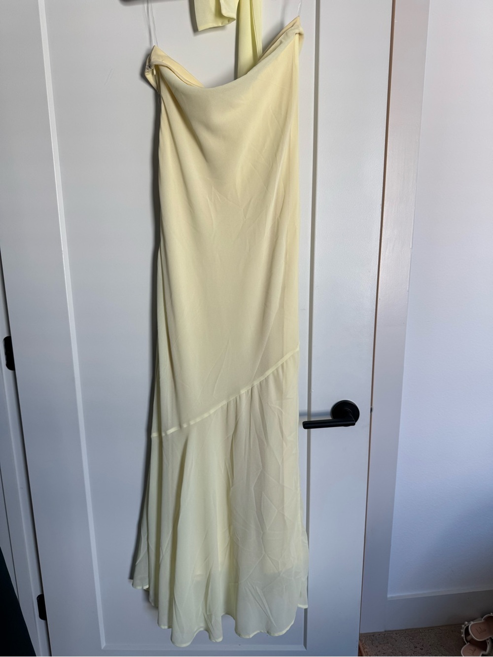 Peppermayo Pale Yellow Slip Maxi Dress